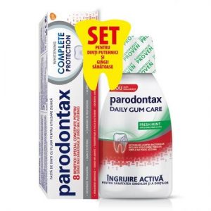 Parodontax Complete Prot. Whitening + Apa de gura 300ml