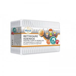 Betisoare pentru urechi cu opritor x55/cutie