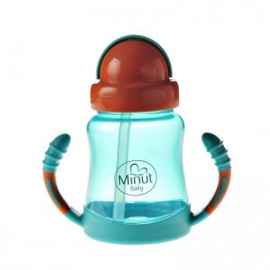 Cana Anticurgere  cu Manere si Pai Silicon, 210 ML,6+