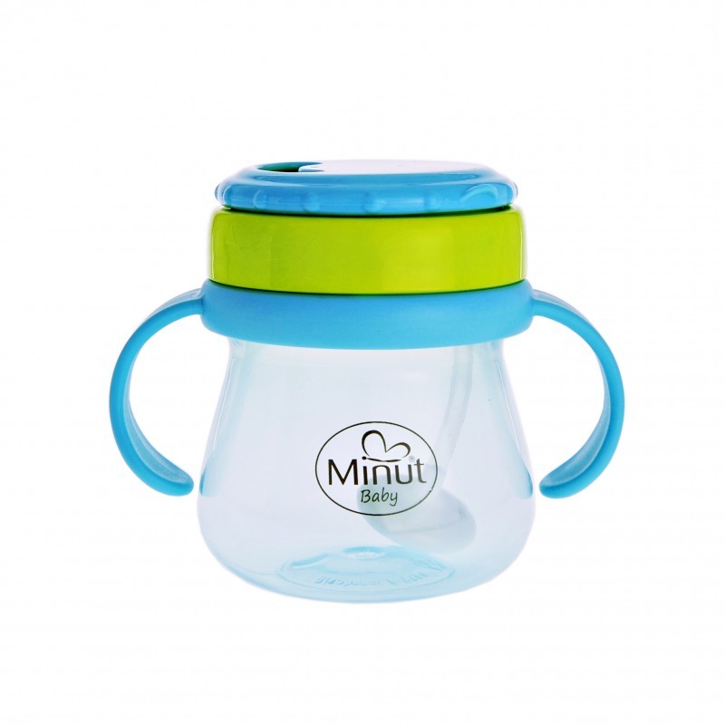 Cana Anticurgere Minut cu Pai Mobil, 250 ML, 6+ - imagine 3