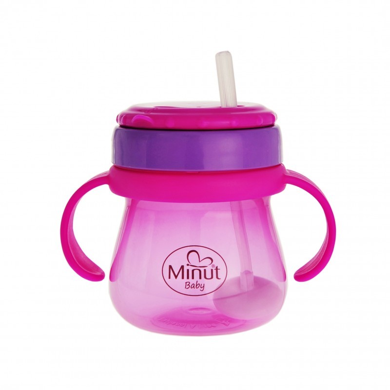 Cana Anticurgere Minut cu Pai Mobil, 250 ML, 6+ - imagine 5