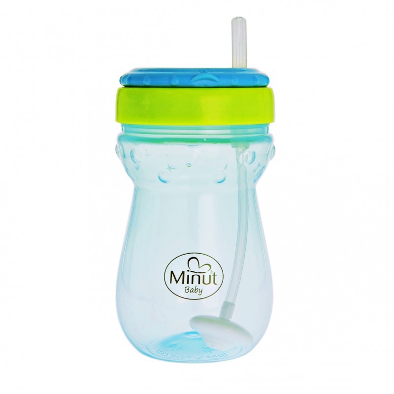 Cana Anticurgere Minut cu Pai Mobil, 360 ML, 6+ - imagine 3