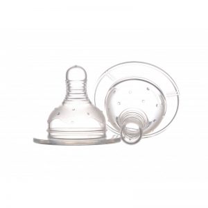 Set 2 Tetine Silicon Gat Larg Minut 0+, 3+ ,6+ ,6+ Lichide Groase