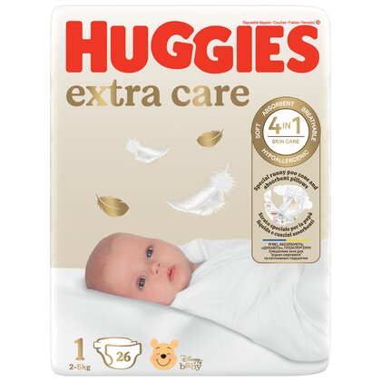 Huggies Extra Care Nr.1 - 26buc.