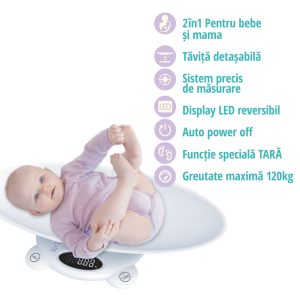 EASYCARE BABY Cantar digital corporal 2in1 pentru bebe si mama