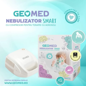 Geomed Aparat aerosoli/Nebulizator Smart cu Compresor