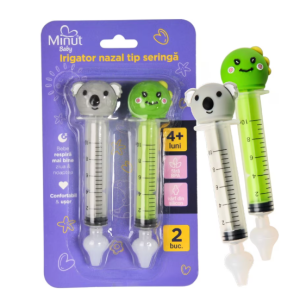 Set 2 Irigatoare Nazale cu Figurina – Minut Baby