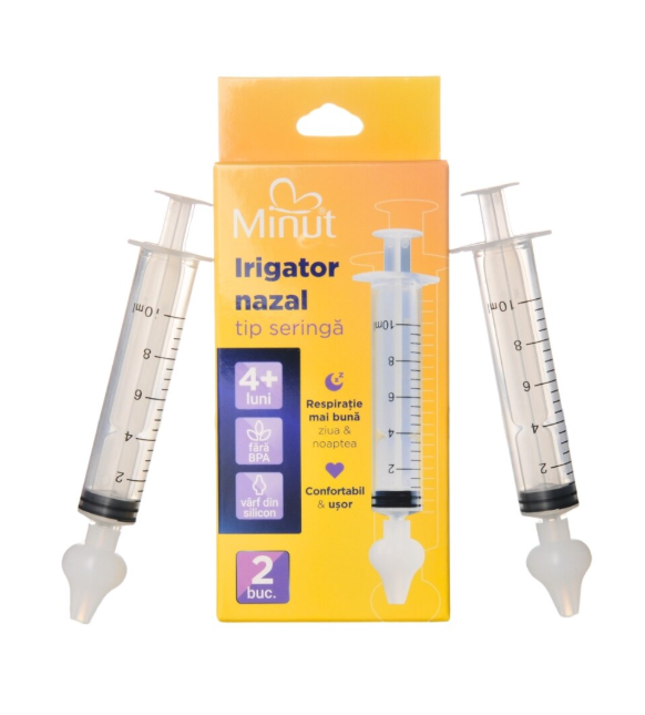 Set 2 Bucati Irigator Nazal Tip Seringa 10ml +4 Luni
