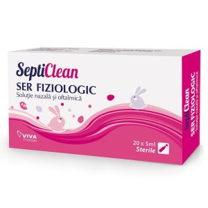SeptiClean Ser fiziologic 20x5ml, pentru Aerosoli si Igiena Zilnica a Bebelusilor