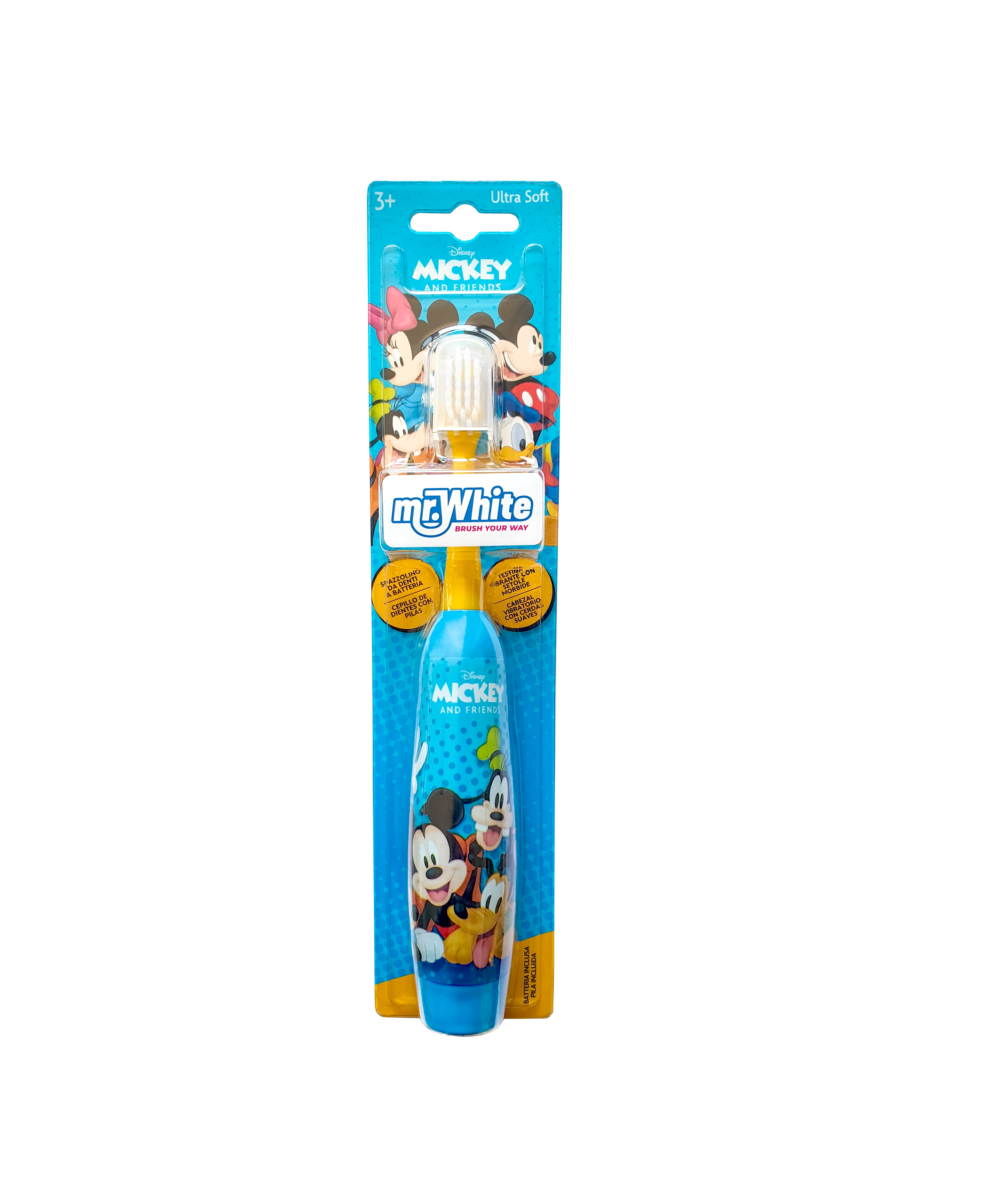Periuta de dinti electrica MR. WHITE cu baterie DISNEY MICKEY MOUSE