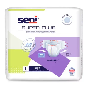 Seni Scutece Super Plus – LARGE – 7 picaturi – 10 bucati