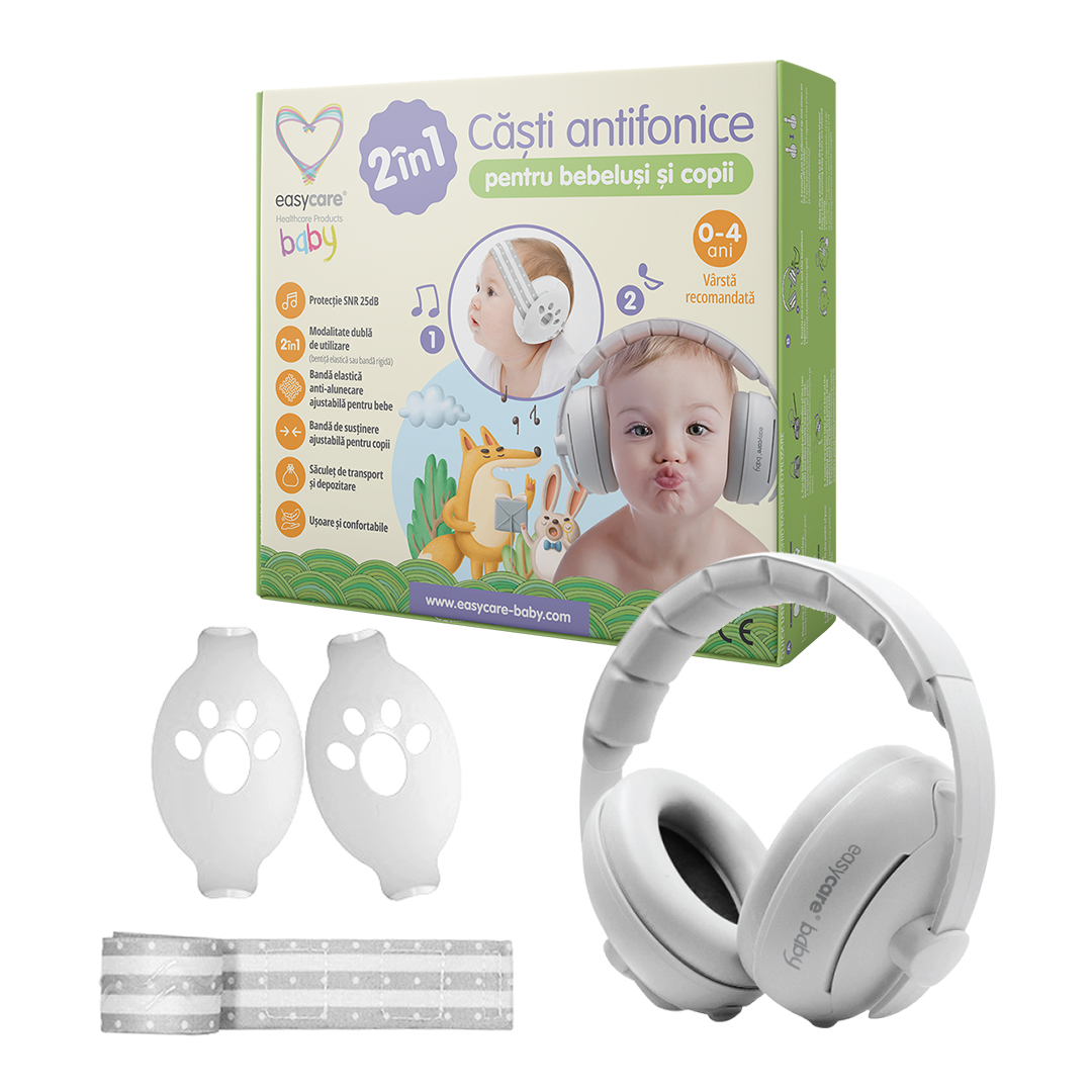 Casti antifonice pentru bebelusi si copii Easycare Baby, 0-4 ani - imagine 2