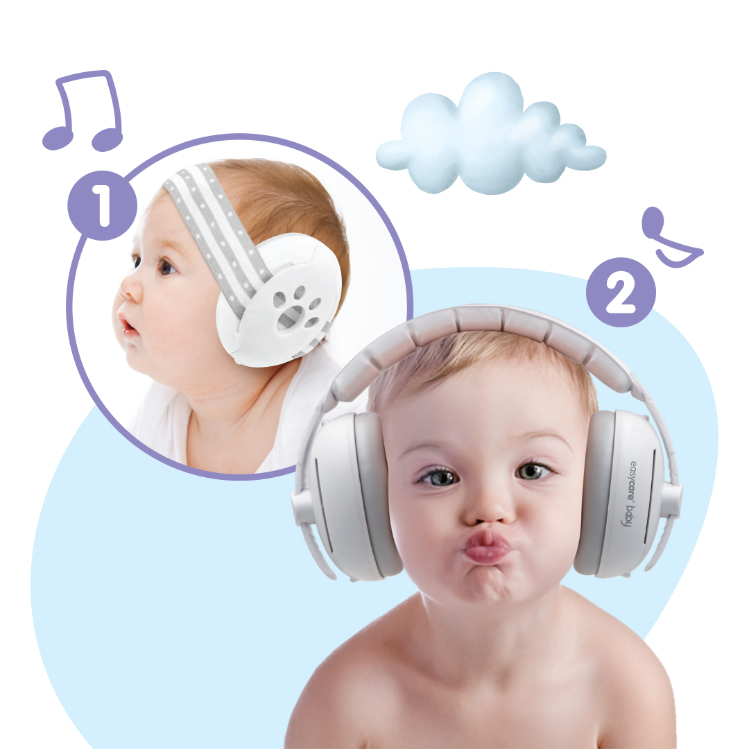 Casti antifonice pentru bebelusi si copii Easycare Baby, 0-4 ani - imagine 4