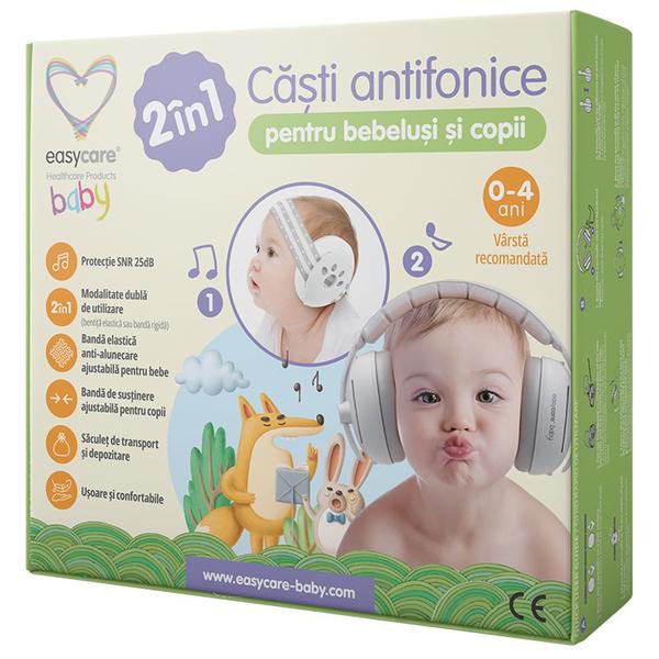 Casti antifonice pentru bebelusi si copii Easycare Baby, 0-4 ani